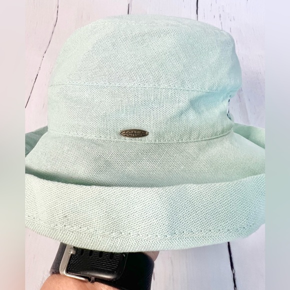 Scala Women's Pebble Beach Cotton Hat with Inner Drawstring and Upf 50 - Picture 4 of 8